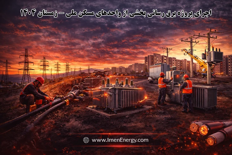 اجرای پروژه برق‌رسانی مسکن ملی محمدیه